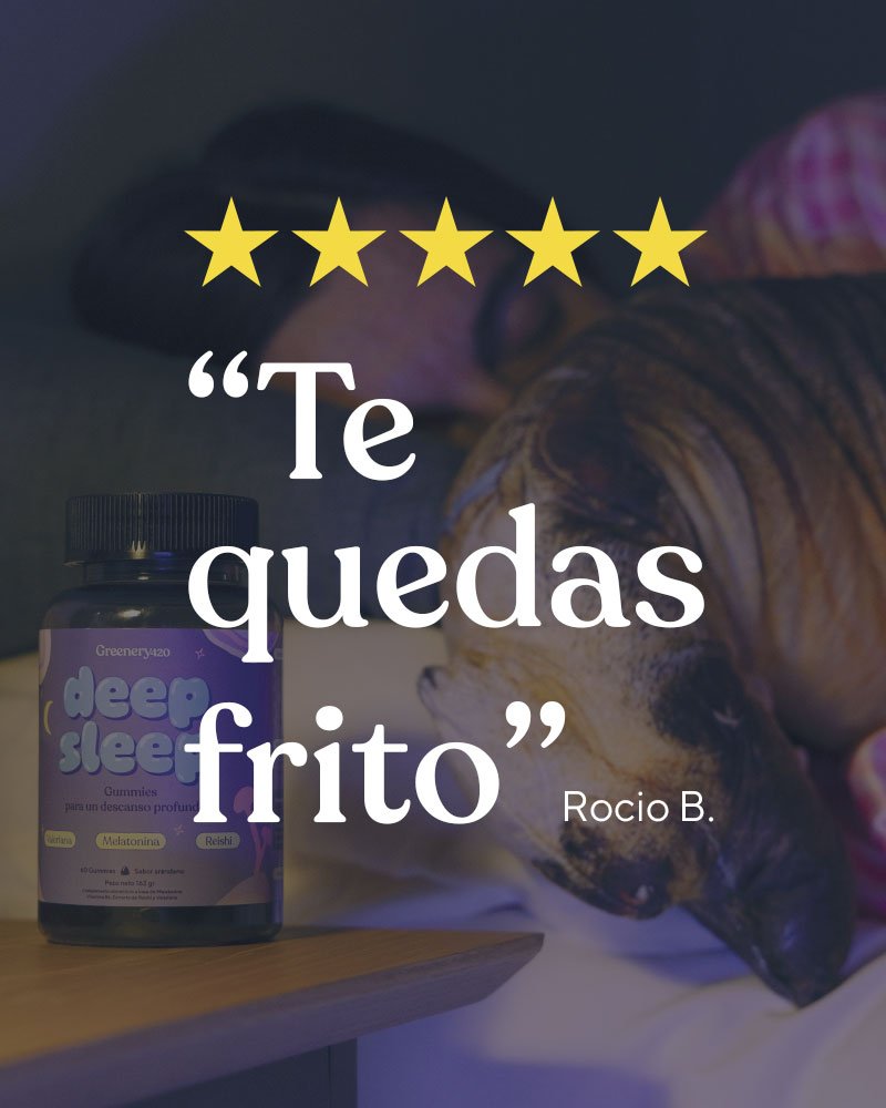 Reseña 5 estrellas Gummies Deep Sleep Greenery Wellness testimonio cliente